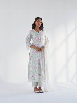 Roze - Huma Kurta with Pant & Dupatta (Set of 3)