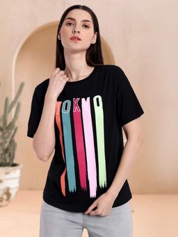 IKI CHIC - Tokyo Print Short Sleeve Regular T-shirt