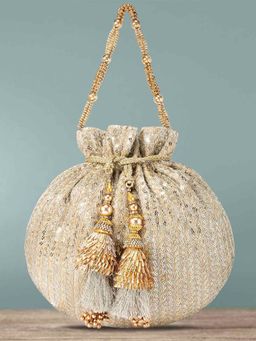 Peora - Potli Bags for Women Evening Ethnic Bride Purse with Drawstring (P07G)