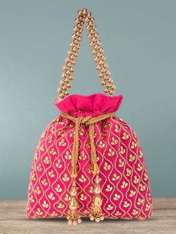 Peora - Potli Bags For Women Evening Bag Clutch Ethnic Bride Purse With Drawstring (P27R)