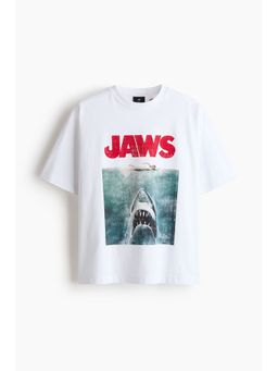 H&M - Men White Oversized Fit T-Shirt