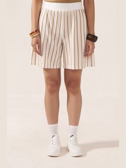Muvazo - White Golden Sunbeam Shorts