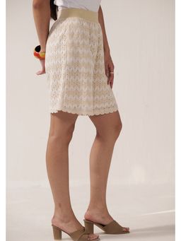 Muvazo - Off White Golden Dusk Shorts