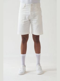 Muvazo - White Nova Denim Shorts
