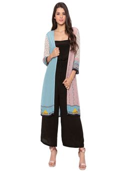 Soup by Sougat Paul - Tree Black Jumpsuit with Jacket