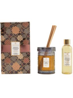 VEEDAA - Marsala Geranium & Musk Reed Diffuser Set