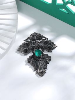 Cosa Nostraa - Lajawaab Sabz Brooch