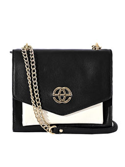 Eske - Black Vanilla Color Printed Pattern Shoulder Bag for Womens