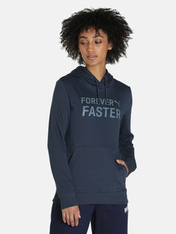 Puma - Forever Faster Wmns Hoodie Women Blue Hoodie