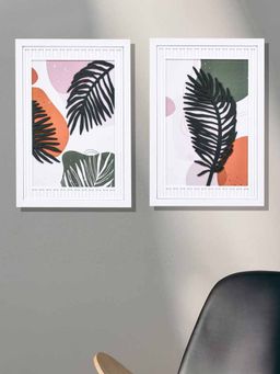 At Home by Nilkamal - Foliage MDF Base 3D Painting