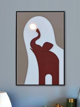 At Home by Nilkamal - Elephant MDF Base Wall Decor