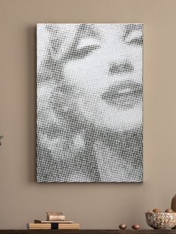 At Home by Nilkamal - Marilyn Monroe Canvas Wall Painting (Grey & White)