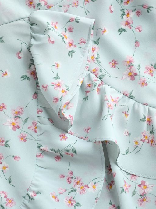Buy Cider Blue Floral Corset Dress Online