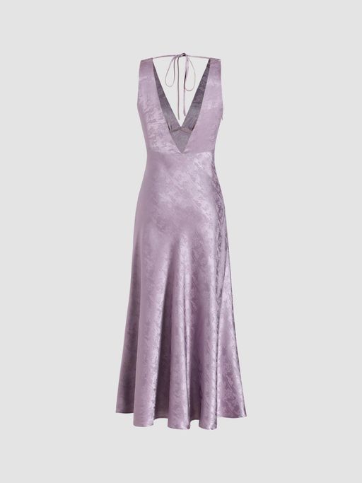 purple dress cider Cider Lavender Purple Mini Dress S Strappy Tie Back Bodycon Glitter Stretchy NWT