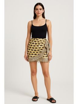 Cider - Mid Waist Animal Tassel Mini Skirt Curve & Plus