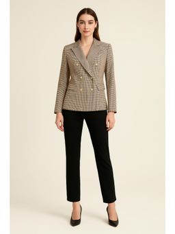 Cider - Collar Check Button Blazer