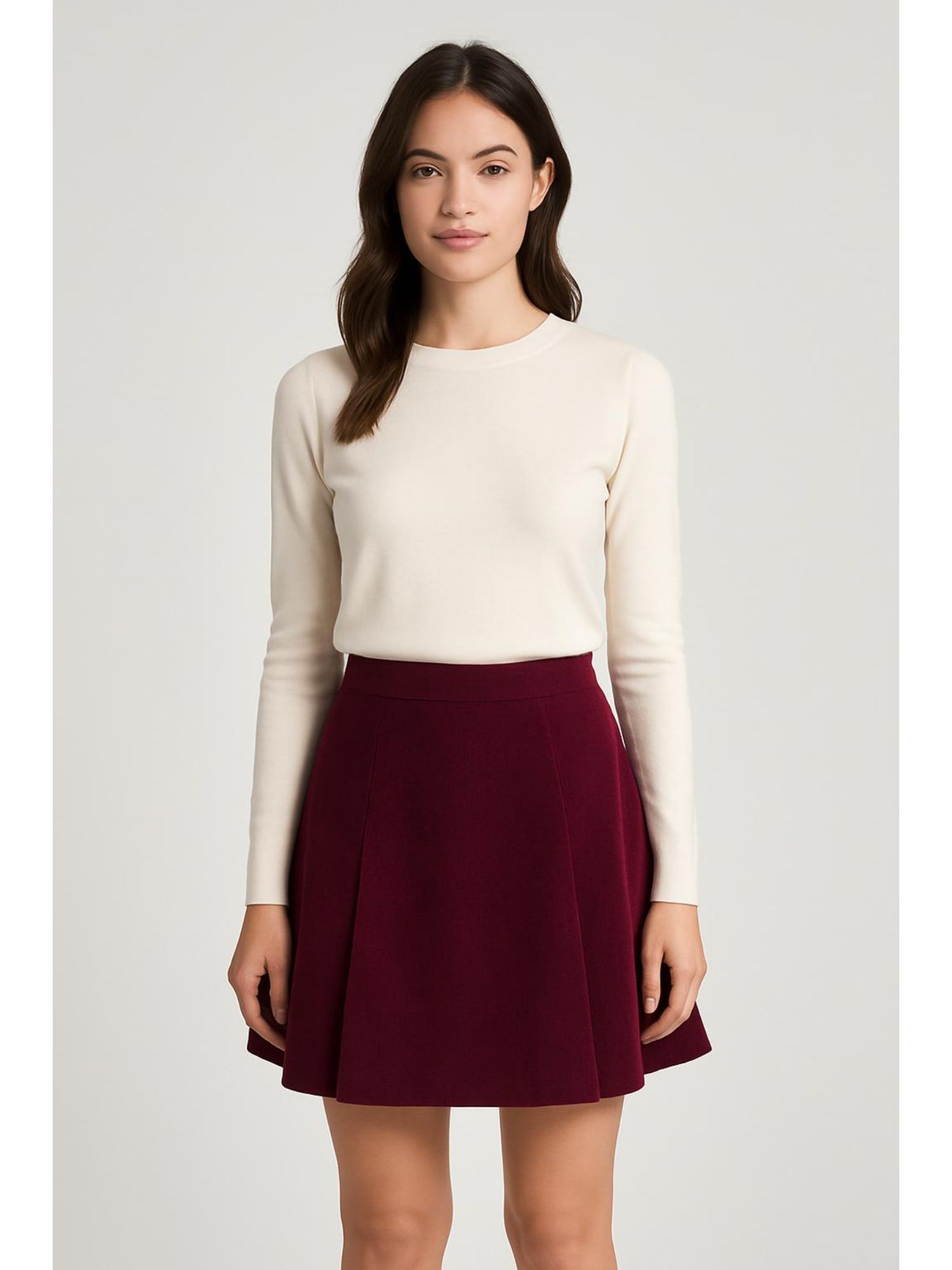 cider Corduroy Mid Rise Pleated Mini Skirt-picture-20