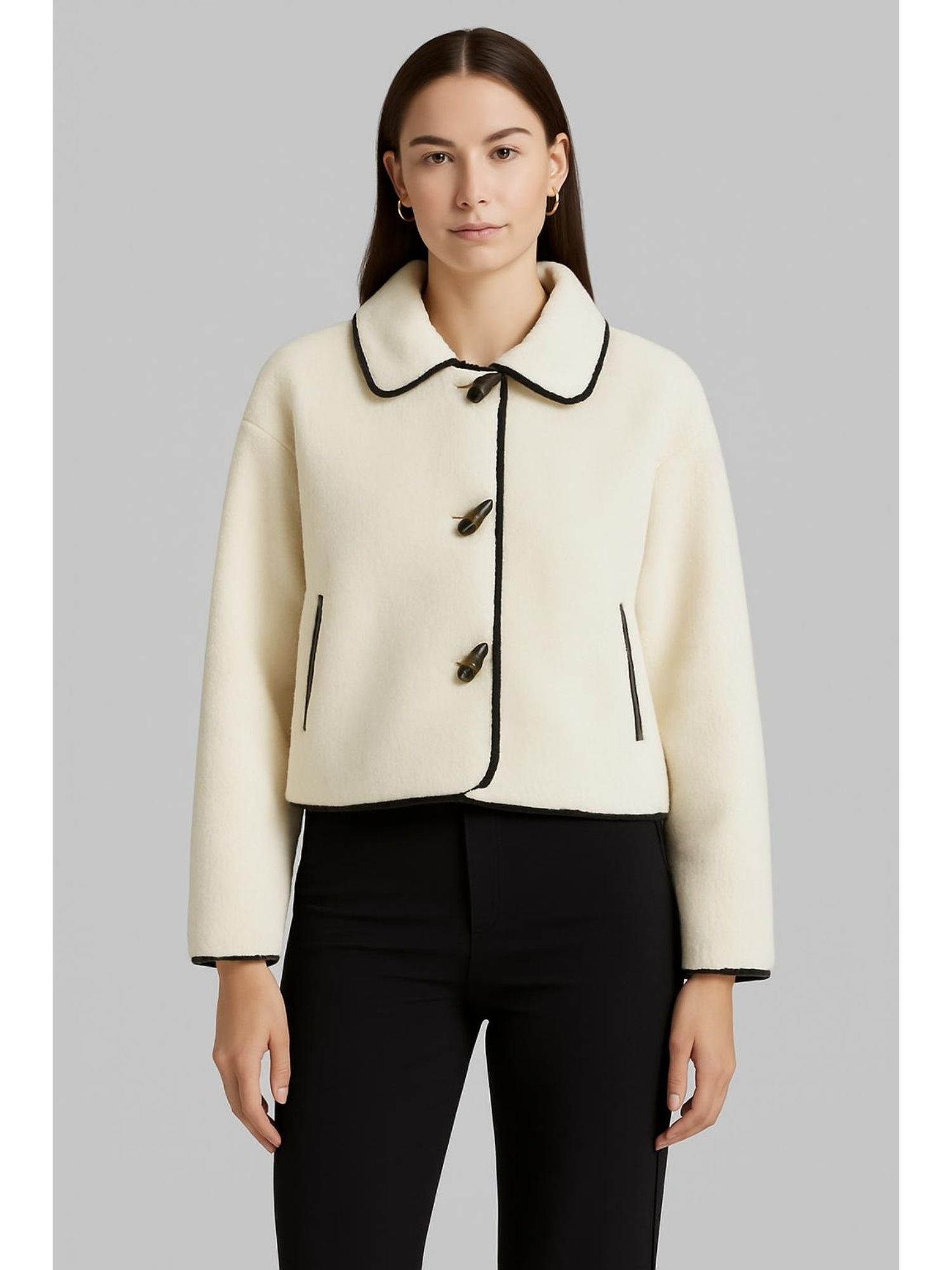 cider Flannel Collared Duffle Jacket-picture-15