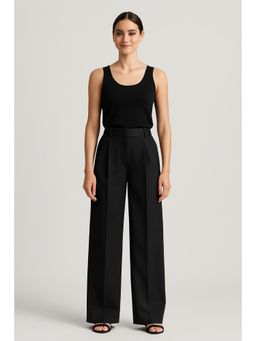 Cider - Mid Rise Pleated Pocket Straight Leg Trousers