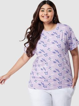 Bewakoof - Purple Graphic T-Shirts