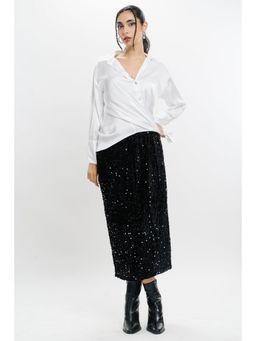FREAKINS - Black Sequin Skirt