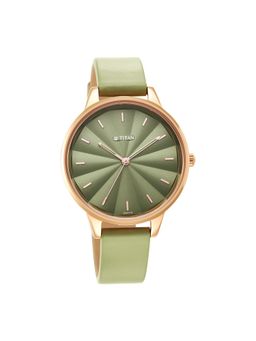 Titan - 2648Wl06 Green Dial Analog Watch For Women