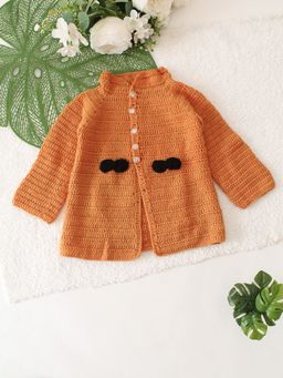 Woonie - Textured Mustard Cardigan