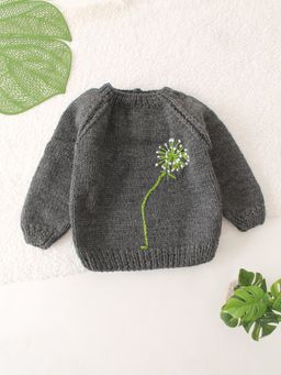 Woonie - Textured Grey Sweater