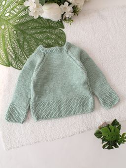 Woonie - Textured Green Sweater