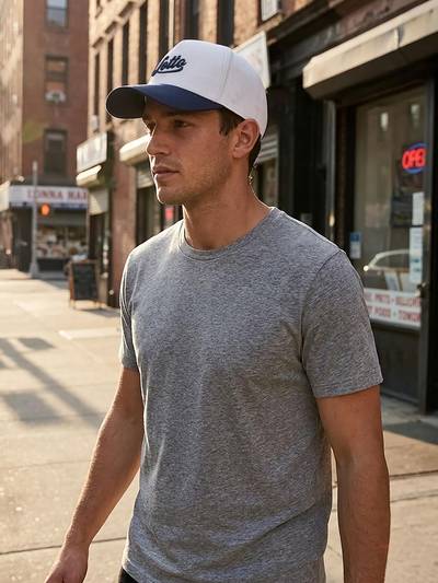 White Unisex League Baseball Cap