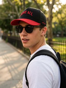 LOTTO - Black Unisex Courtline Baseball Cap