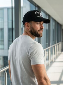 LOTTO - Black Unisex Courtline Baseball Cap