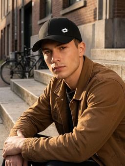 LOTTO - Black Unisex Essentials Baseball Cap