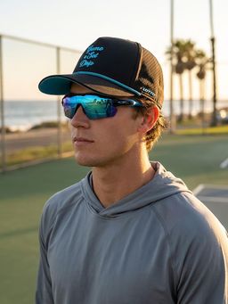 LOTTO - Black Unisex Courtline Baseball Cap