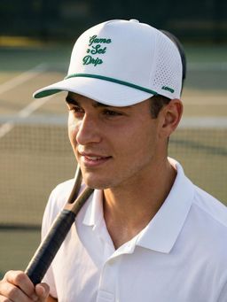 LOTTO - White Unisex Courtline Baseball Cap