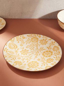 Fabindia - Yellow Nargis Ceramic Dinner Plate