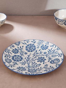 Fabindia - Navy Nargis Ceramic Dinner Plate