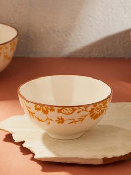 Fabindia - Yellow Nargis Ceramic Serving Bowl