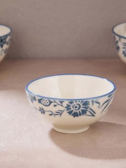 Fabindia - Navy Nargis Ceramic Serving Bowl