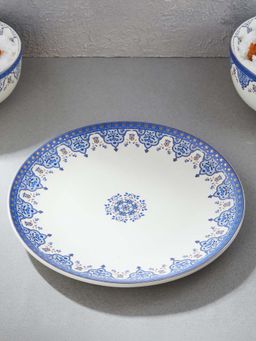 Fabindia - Blue Gulmohar Ceramic Dinner Plate