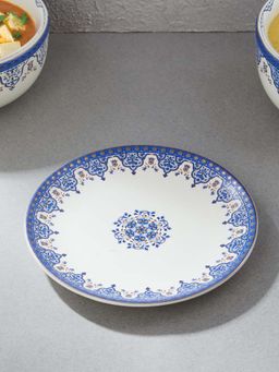 Fabindia - Blue Gulmohar Ceramic Quarter Plate