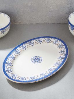 Fabindia - Blue Gulmohar Ceramic Platter