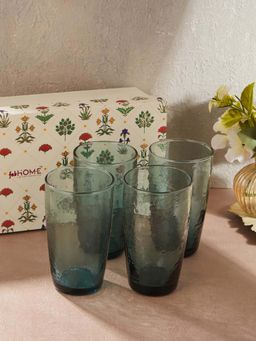 Fabindia - Teal Veda Glass