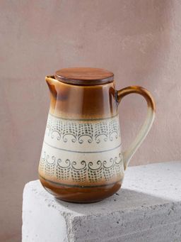 Fabindia - Chavi Ceramic Water Jug With Lid