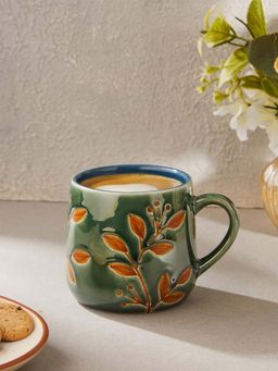 Fabindia - Green Naintara Ceramic Mug