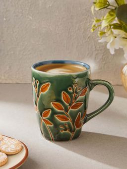 Fabindia - Green Naintara Ceramic Mug