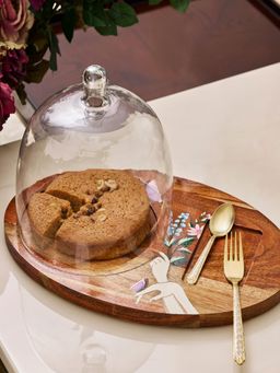 Home Couture Collective - Aurela - Handpainted Platter With Cloch