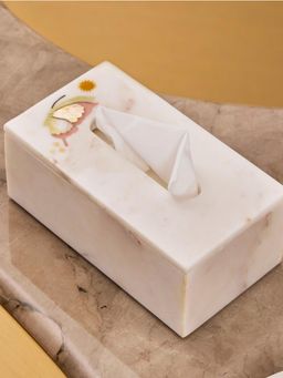 Home Couture Collective - Vireya - Marble Inlay Tissue Box