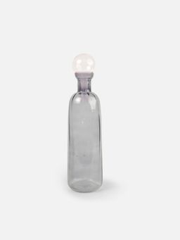 Home Couture Collective - Aquira Glass Bottle-Grey