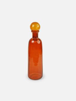 Home Couture Collective - Aquira Glass Bottle-Orange